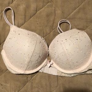 VS Very Sexy bra light pink with embellishments